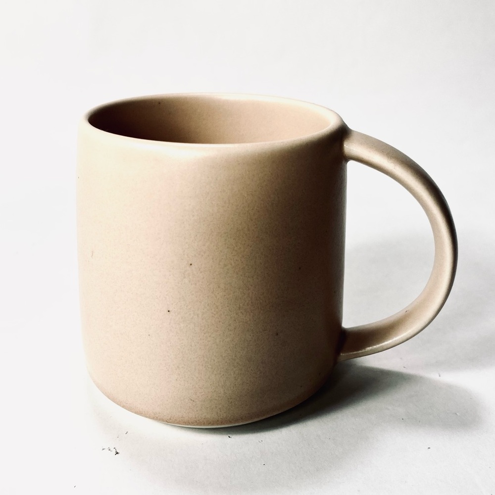 Kinto Ripple Mug Beige Soft Pink Ceramic Mug Matte Finish